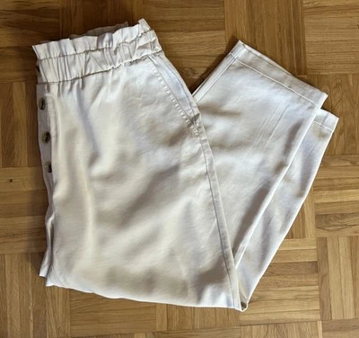Damen Hose Zara Größe XL NEU beige Gummizug - Bild 1 von 4