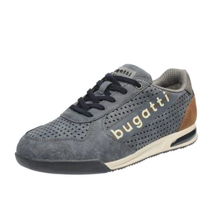 Bugatti Trevor - Sneakers Basse In Sintetico Blu - Uomo Scarpe Sneakers Eleganti - Zdjęcie 1 z 4