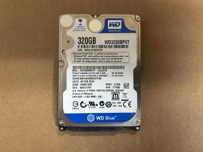 WD3200BPVT-22JJ5T0 - Western Digital 320GB 5400 RPM SATA  2.5" HDD - Image 1 of 4