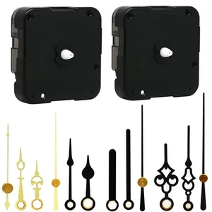 2 Pack Silent Sweep Clock Movement with 4 Pack of Small Hands,Wall Clock DIY ... - Picture 1 of 6