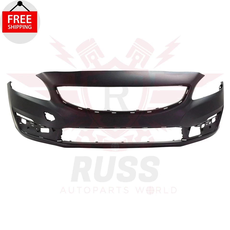 New Front Bumper Cover Primed Fits 2014-2018 Volvo S60 V60 4-Door VO1000220 - Imagem 1 de 4
