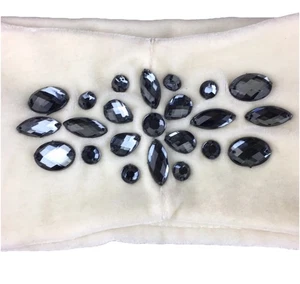 Damen Stirnband Velours Twilight Hour Größe OS Elfenbein Schwarz Schmuck Akzente MixIt - Bild 1 von 9