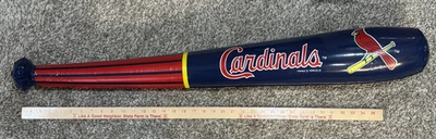 1998 St. Louis Cardinals 40" Inflatable Blow-Up Blue and Red Baseball Bat - Image 1 of 4
