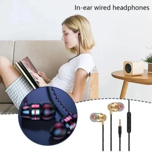 3.5mm HIFI Super Bass Headset In-Ear Earphone Stereo Headphone NEW Earbuds Q9W2 - Picture 1 of 19