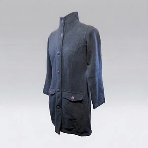Chaqueta Abrigo Seasalt Cornwall Mujer Mezcla Lana Gris Largo Medio Talla 10 - Imagen 1 de 18