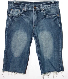 Flypaper Jeans Mens Denim Cut-off Shorts Size 32 Mid Rise Distressed - Picture 1 of 11
