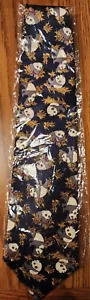 Panda Tie Blue L Approx 27" Folded - Picture 1 of 2