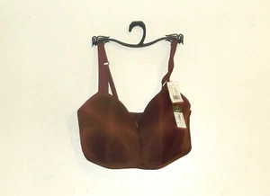 Kindly Yours Wire Free T Shirt Bra Women Sz 36DD NWT Chocolate Brown Top - Picture 1 of 5