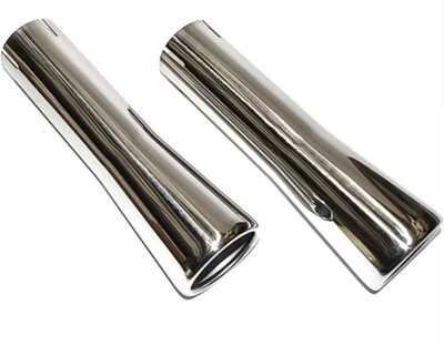OER 2" Chrome Exhaust Tip Set For 1966-1968 Pontiac GTO LeMans and Tempest - Image 1 of 3