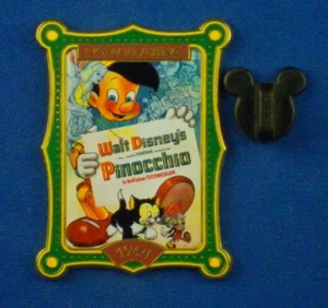 Pinocchio Poster Pin 100 Years of Dreams #20 OC Jiminy Figaro Pin # 7283 - Picture 1 of 5
