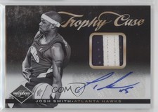 2011 Panini Limited Trophy Case Materials Signatures Prime /25 Josh Smith Auto