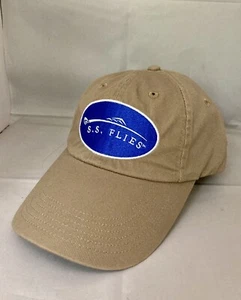 S.S. Flies Ball Cap Hat Khaki Tied in Maine Fished Everywhere Imperial Fishing - Picture 1 of 5