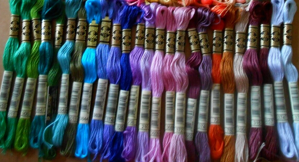 DMC SIX STRANDED COTTON THREADS PACK OF 25 similar colours - Image 1 of 1