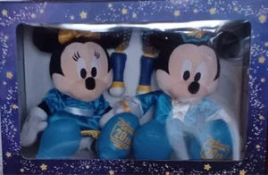 Disney Channel 20th Anniversary Original Mickey & Minnie Plush Toy Set NEW - Picture 1 of 4