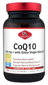 Olympian Labs Coenzyme Q10-90 100mg Softgels Heart Health Support Cell Protec... - Picture 1 of 4