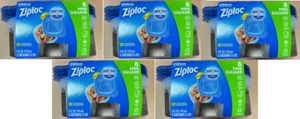 ZIPLOC Contenitori Preparazione Pasti Conservazione Alimenti Riutilizzabili per Cucina 4oz-(Confezione da 5 W/40) - Foto 1 di 4