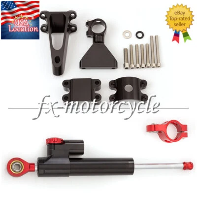 Soporte de amortiguador de dirección CNC de 41 mm para Honda CBR600F F4 F4i 1999-2003 EE. UU. Foto 1 de 4