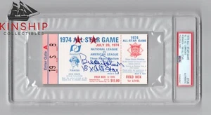 Brooks Robinson signed 1974 All Star Game Ticket PSA DNA Inscribed Auto HOF C745 - Picture 1 of 1