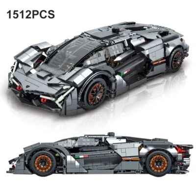 1512PCS Technical V12 Supercar Building Blocks Vehicle Set - Image 1 of 4