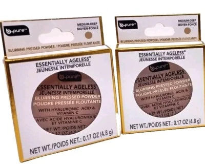 Lot 2 x b•pure ESSENTIALLY AGELESS Medium-Deep Blurring Pressed Powder brand new - Image 1 of 4