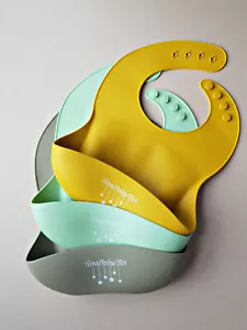 Waterproof Silicone Bibs - Picture 1 of 21