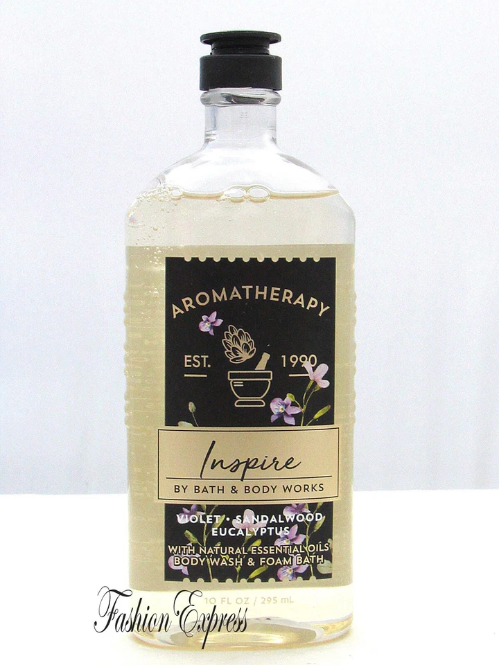 BATH & BODY WORKS INSPIRE VIOLET SANDALWOOD EUCALYPTUS BODY WASH FOAM BATH 10 OZ - Image 1 of 1