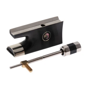 Full Size Violin Bow Frog Ebony with Mount Screw - Picture 1 of 10