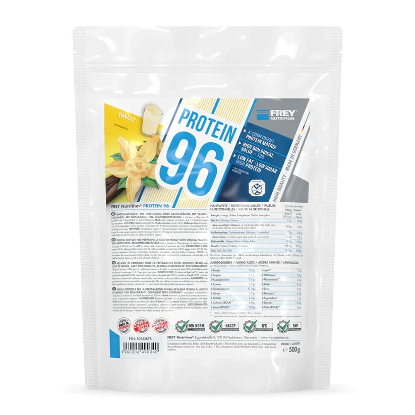 FREY Nutrition PROTEIN 96  500 g Hoher Caseinanteil - low carb - Made in Germany - Bild 1 von 1