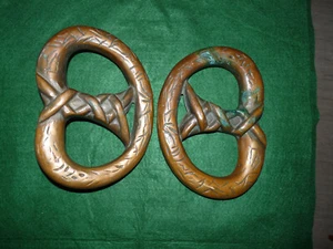Türgriff Bronze alte Bäckerei Brezelform - Bild 1 von 5