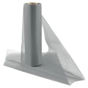 25m x29cm Organza Sheer Fabric Wedding Chair Sash Bows Table Runner Silver G8/25 - Picture 1 of 1