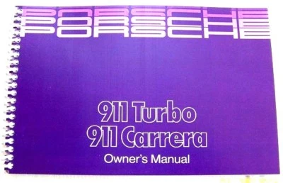 Porsche 911 Carrera 1988 manual del propietario piezas servicio 911 Turbo reimpresión Foto 1 de 4