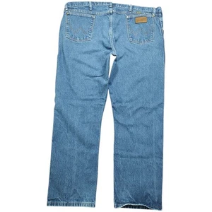 Vintage Wrangler 47 Regular Cowboy Cut Denim Western Jeans Mens Tag 44x30 - Picture 1 of 13