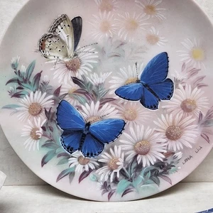 Lena Lui On Gossamer Wings Collectors Plate Eastern Tailed Blues Plate No 6996 C - Picture 1 of 7