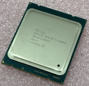 Lot de 2 - Processeur Intel Xeon E5-2660 v2 10 cœurs 2,20 GHz 8 GT/s 95W DDR3 SR1AB - Photo 1/4