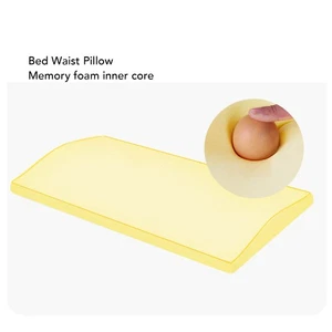 Lumbar Support Pillow Memory Foam Bed Waist Pillow Breathable Washable Cover ISP - Picture 1 of 12
