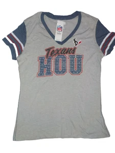 Neu mit Etikett Houston Texans Damen T-Shirt mit Strass Large - NFL Team Bekleidung - Bild 1 von 4