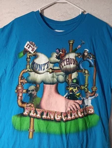 Monty Pythons Flying Circus T-Shirt Mens XL LIQUID BLUE EXCELLENT FAST SHIPPING  - Picture 1 of 8