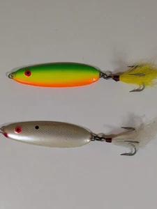 Cuchara de losa Bomber vintage de 4". 2 señuelos - Imagen 1 de 2