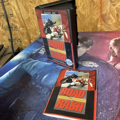 Road Rash - (Sega Genesis, 1991) - Cib Manual Very Good Condition Tested - Image 1 of 4