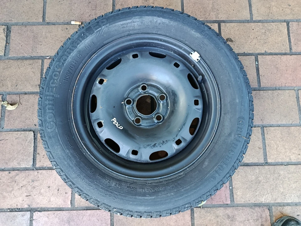 Original VW Polo 9N 9N1 Ersatzrad Reserverad Notrad 5Jx14 ET35 165/70 R14 - Bild 1 von 4