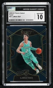 2020 Panini Select Concourse Retail Blue Lamelo Ball CGC 10 Gem Mint Rookie RC - Picture 1 of 3