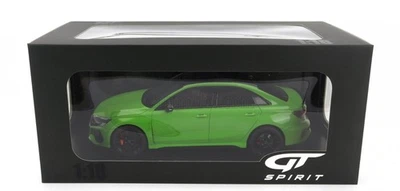 AUDI A3 RS3 SEDAN KYALAMI GREEN 2021 GT SPIRIT GT414 1:18 RS 3 RESIN 999 PCS - Photo 1/4