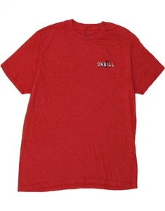 O'NEILL Mens Modern Fit Graphic T-Shirt Top Large Red Cotton DB28 - Picture 1 of 3
