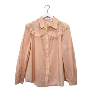 NWT See By Chloé Cotton Lace Voile Blouse Size Small - Picture 1 of 10