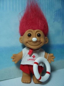 "SALVAVIDAS - Muñeca Russ Troll de 5" - NUEVA EN BOLSA ORIGINAL - Cabello Rojo - Imagen 1 de 1