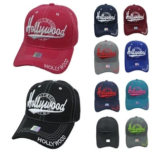 Hollywood Baseball Cap Fashion Casual Hip Hop Hiking Outdoor Tour Adjustable Hat - Picture 1 of 54