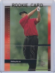 TIGER WOODS ROOKIE CARD 2001 Upper Deck Premier Edition GOLF RC MINT! - Picture 1 of 2