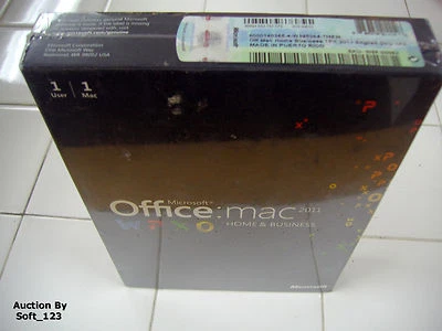 MS Microsoft Office MAC 2011 Home and Business Full Retail English DVD =SEALED= - Image 1 of 4