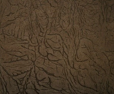 45 sf. Brown Shrunken Nubuck Nu Buck Suede Whole Cow Hide Leather Skin LI g - Image 1 of 4