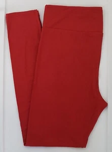 Leggings alti e curvy2 LuLaRoe TC2 tinta unita rosso scuro nuovi con etichetta 20 - Foto 1 di 7